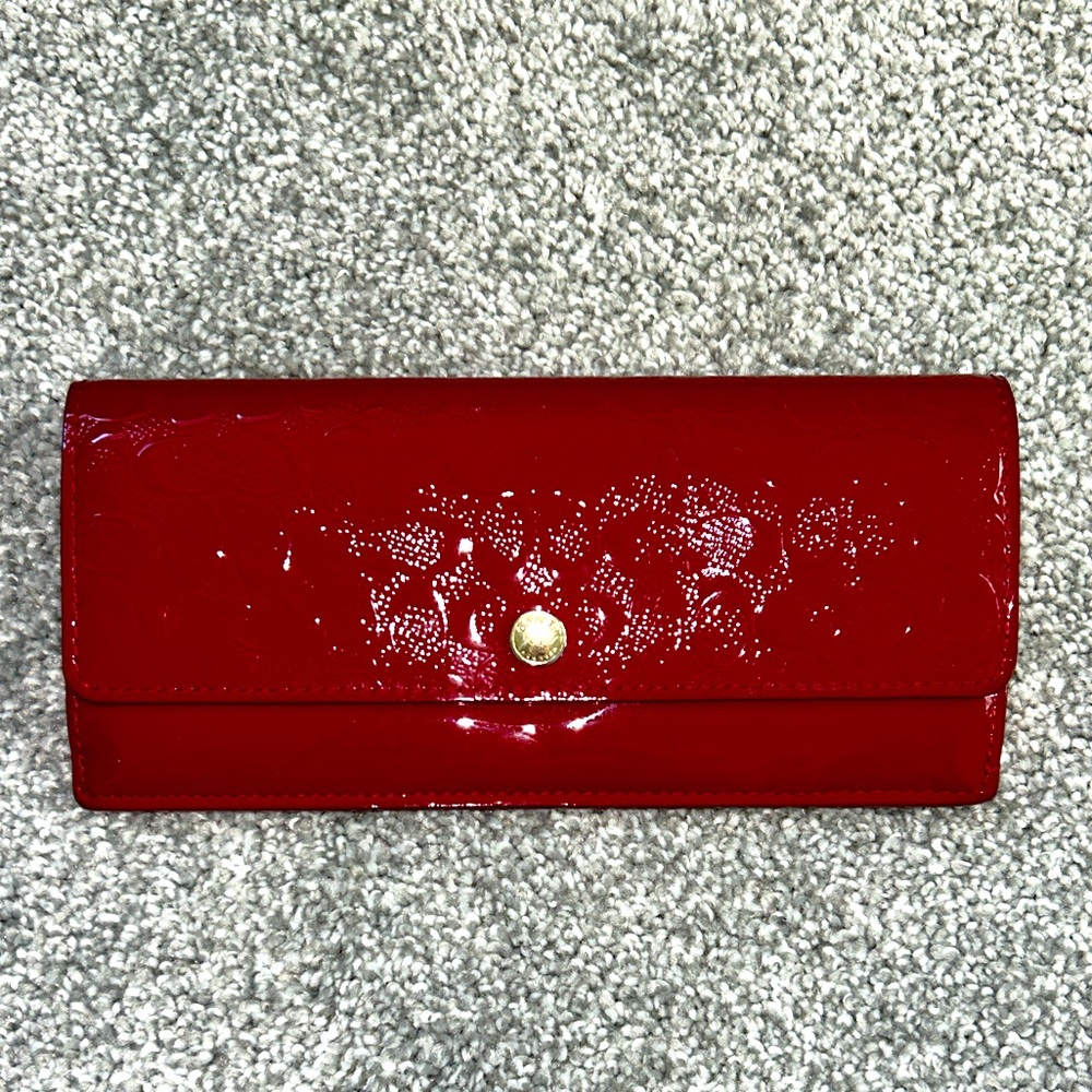 COACH red wallet